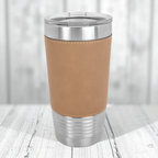 Custom Engraved 20oz Leatherette Tumbler - Polar Camel Brand