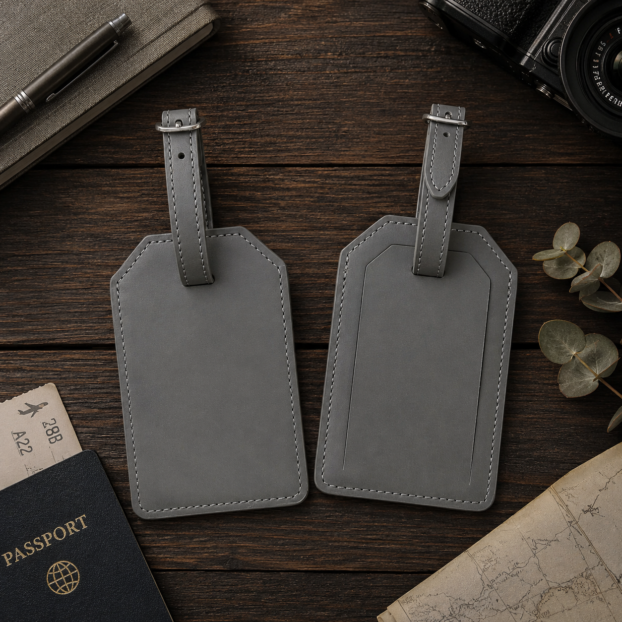 Personalized Laserette® Luggage Tag | Vegan Leather Travel Tag