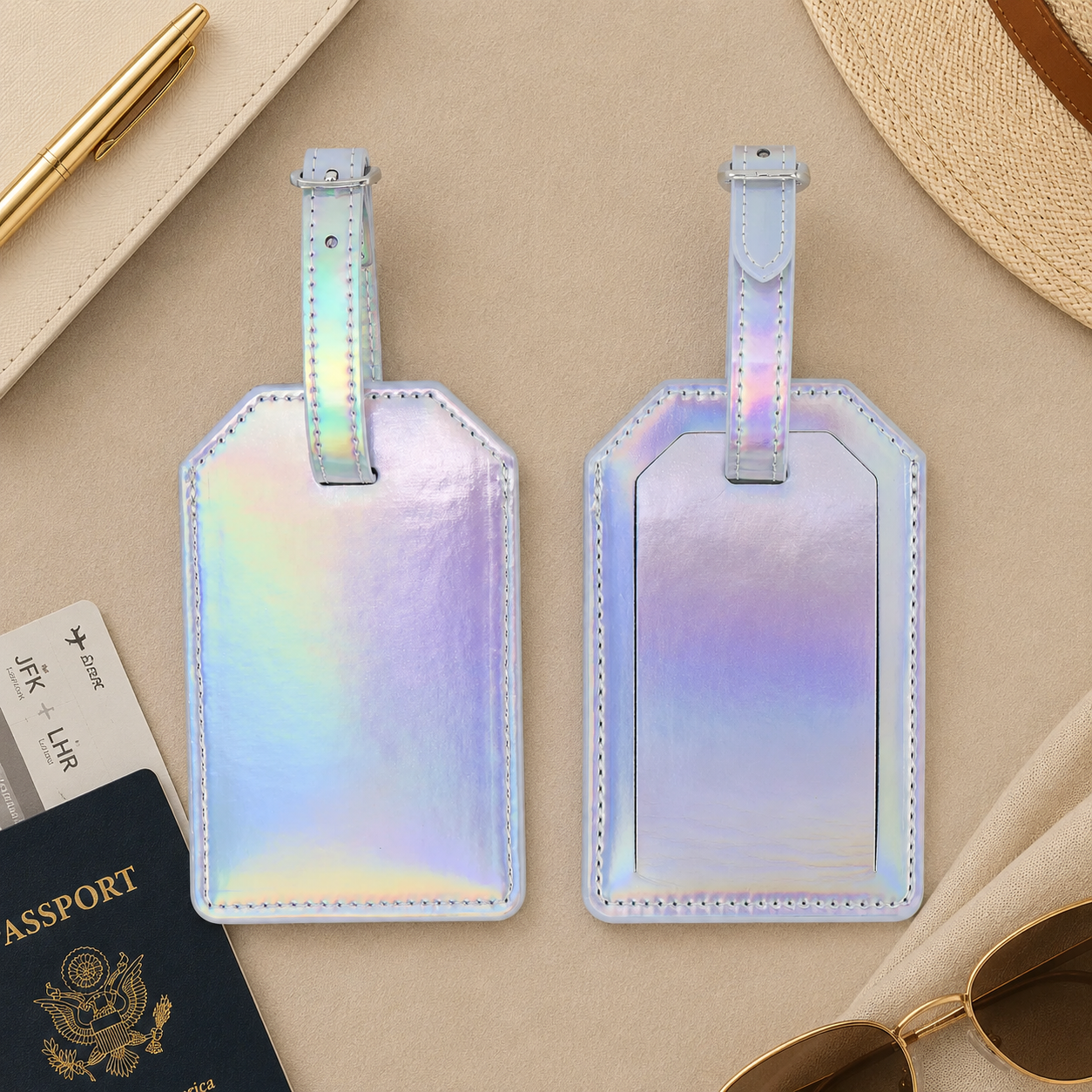 Personalized Laserette® Luggage Tag | Vegan Leather Travel Tag
