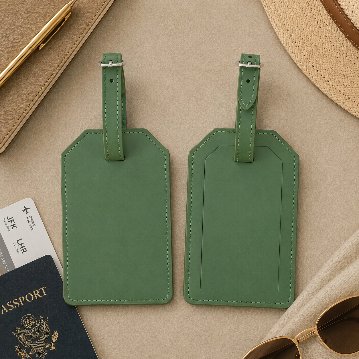 Personalized Laserette® Luggage Tag | Vegan Leather Travel Tag