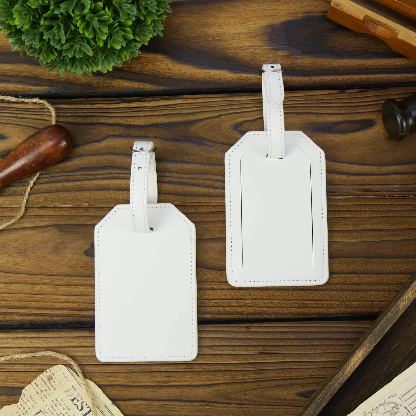 Personalized Laserette® Luggage Tag | Vegan Leather Travel Tag
