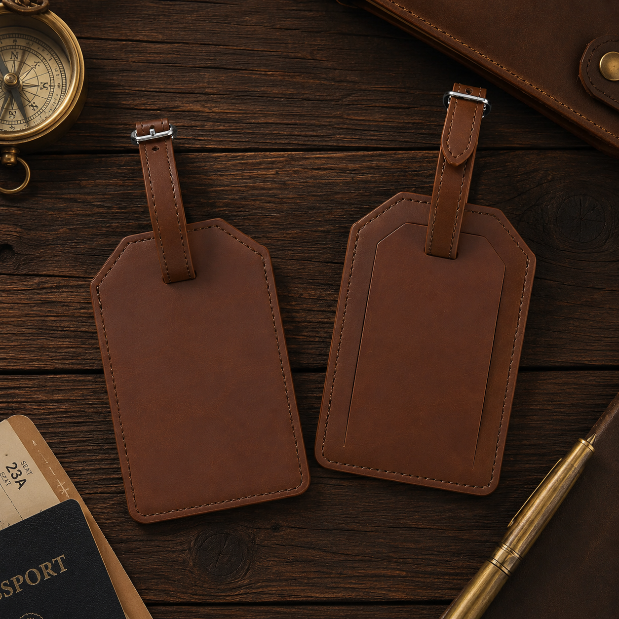 Personalized Laserette® Luggage Tag | Vegan Leather Travel Tag