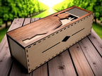 Elegant Laser-Cut Wooden Wine Gift Boxes