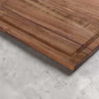 personalized charcuterie board with marble and wood design