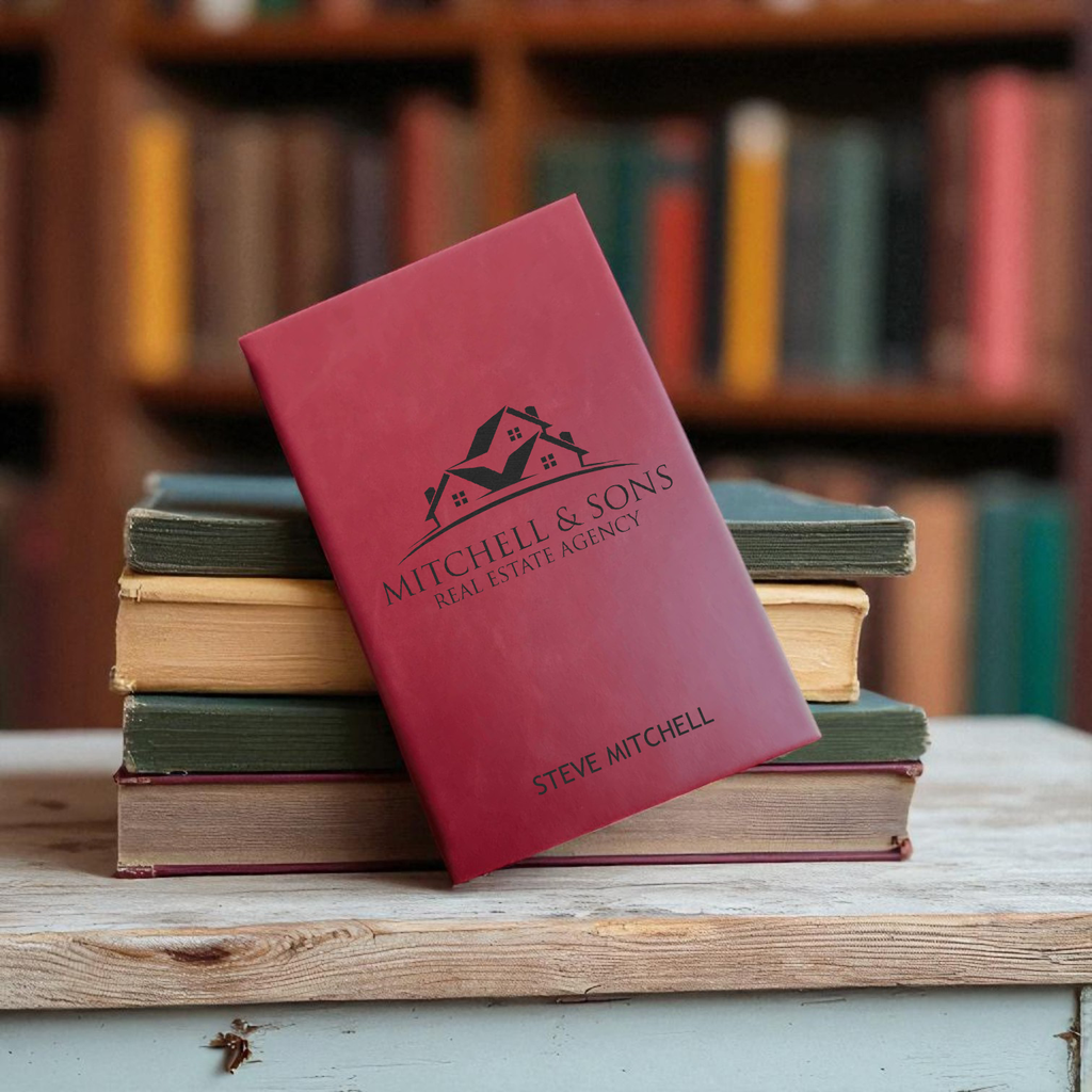 Custom Engraved Leatherette Notebooks