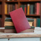 custom notebook in maroon leatherette finish