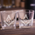 Custom Engraved Whiskey Rocks Glass