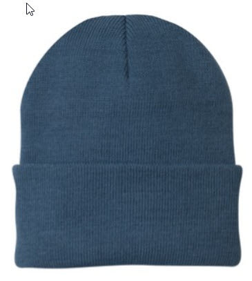 Custom Beanies with Engraved Leatherette Patch