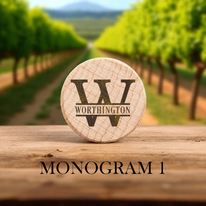 Personalized Wooden Wine Bottle Stoppers – Natural, Black, or Pink