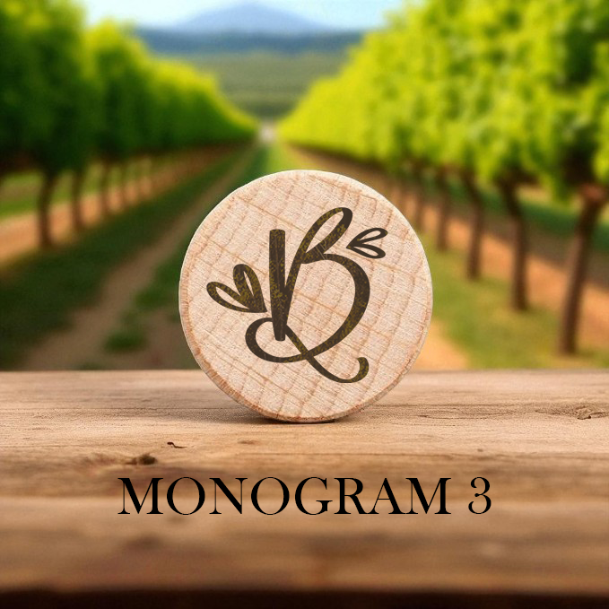 Personalized Wooden Wine Bottle Stoppers – Natural, Black, or Pink