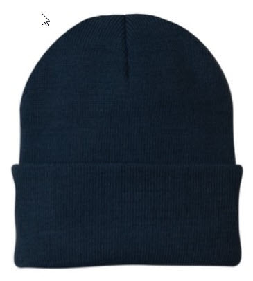 Custom Beanies with Engraved Leatherette Patch