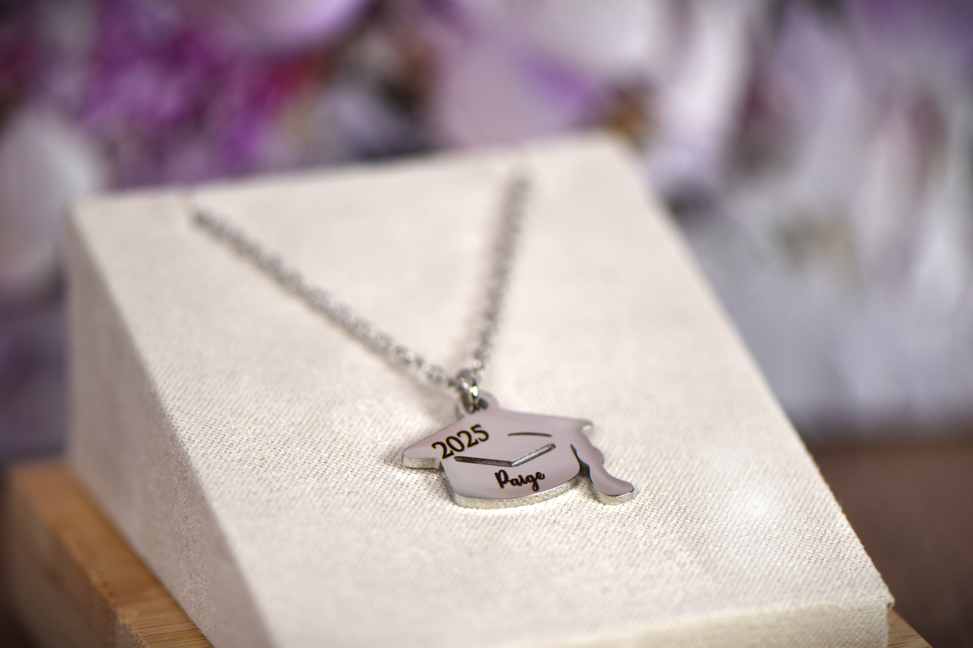 Custom Graduation Necklace – Class of 2025 Personalized Gift