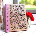 Handcrafted Wooden Diary or Notebook | Customizable and Refillable