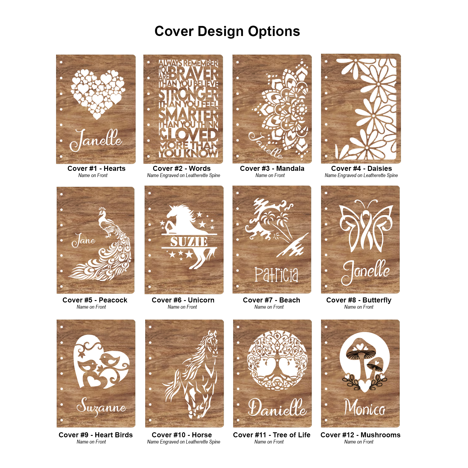 Handcrafted Wooden Diary or Notebook | Customizable and Refillable
