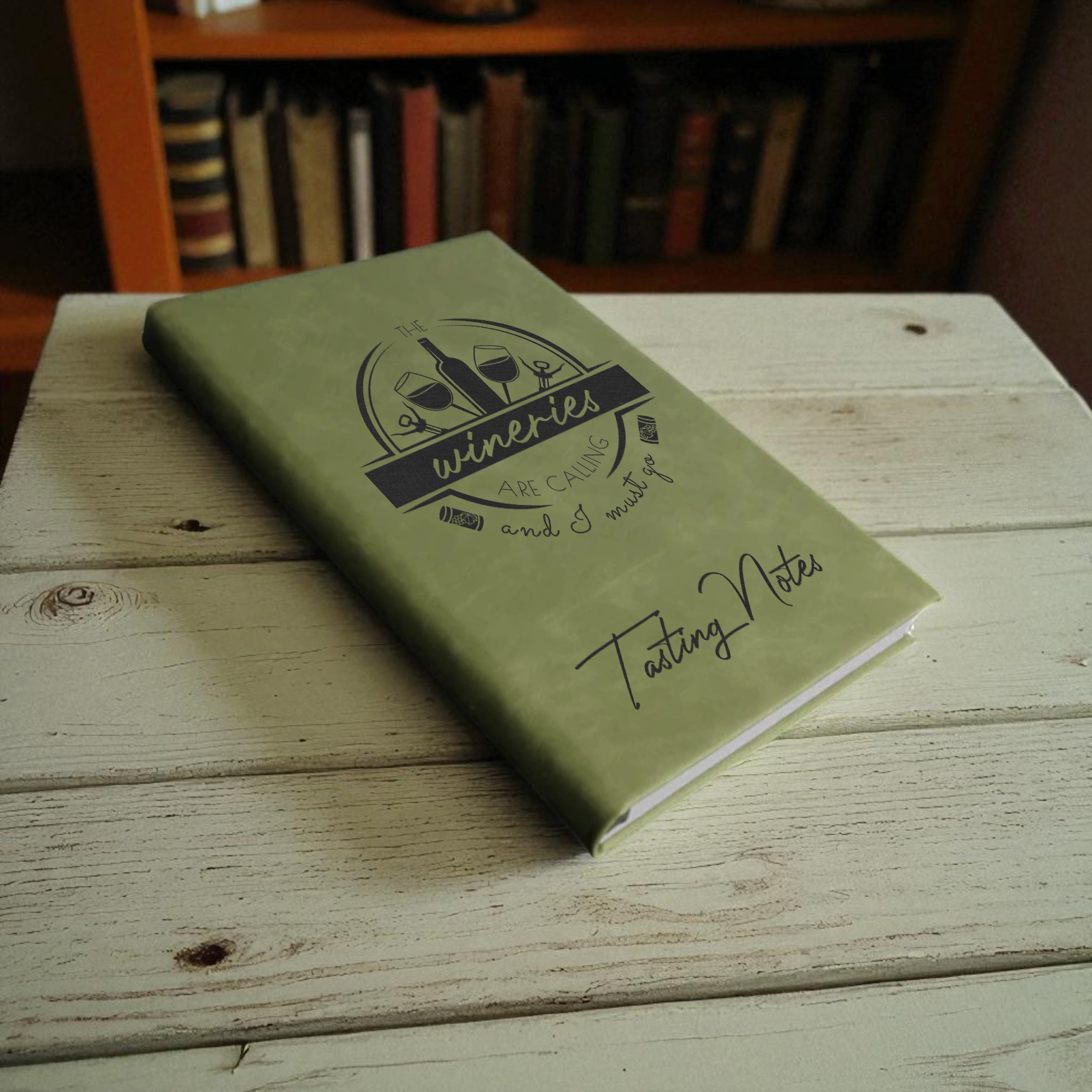 Engraved Tasting Notes Journal - “The Wineries Are Calling"