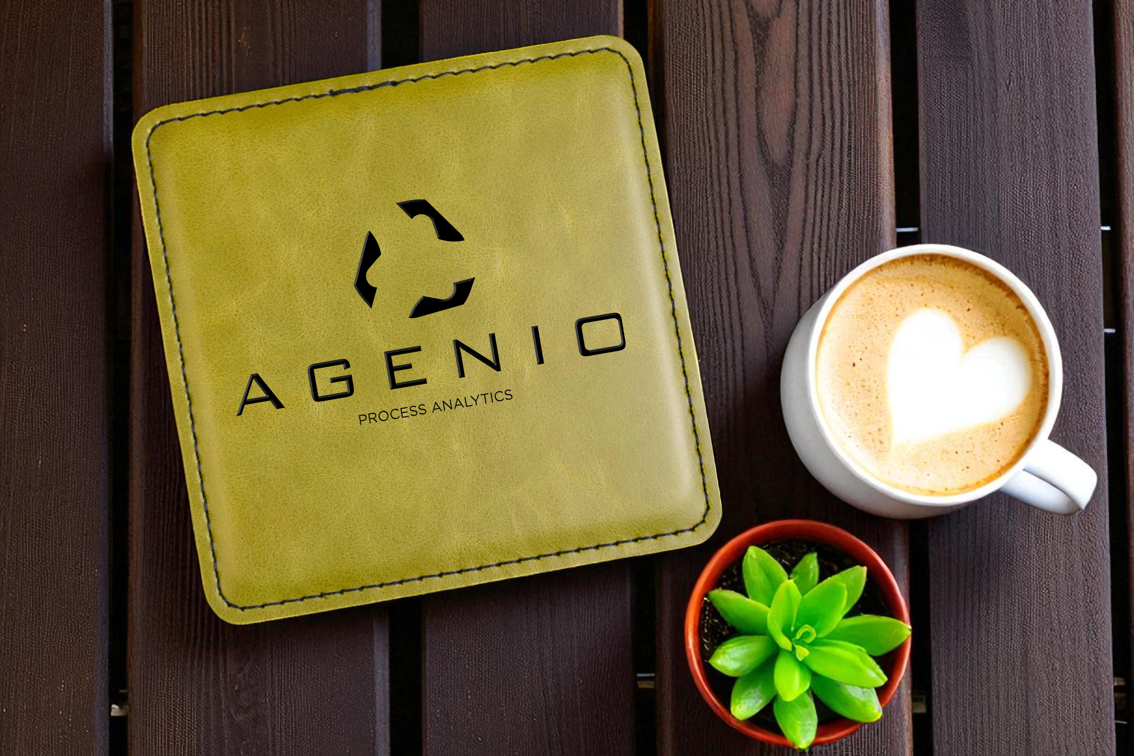 Custom Engraved Leatherette Coasters