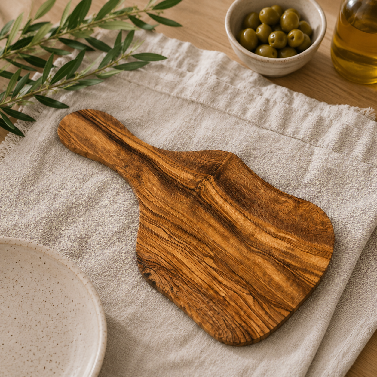 Personalized Olive Wood Charcuterie Board