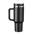 40oz Engraved Bookshelf Tumbler with Handle – Stainless Steel Insulated Cup