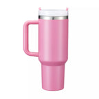 40oz Engraved Bookshelf Tumbler with Handle – Stainless Steel Insulated Cup