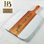 Charcuterie Board Set | Personalized Marble & Acacia