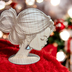 Christmas Tree Earrings with Festive Snack Cake Pattern