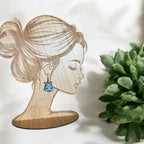 Hippo Head Wooden Earrings