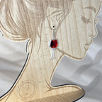 Red Wine Glass Acrylic Earrings