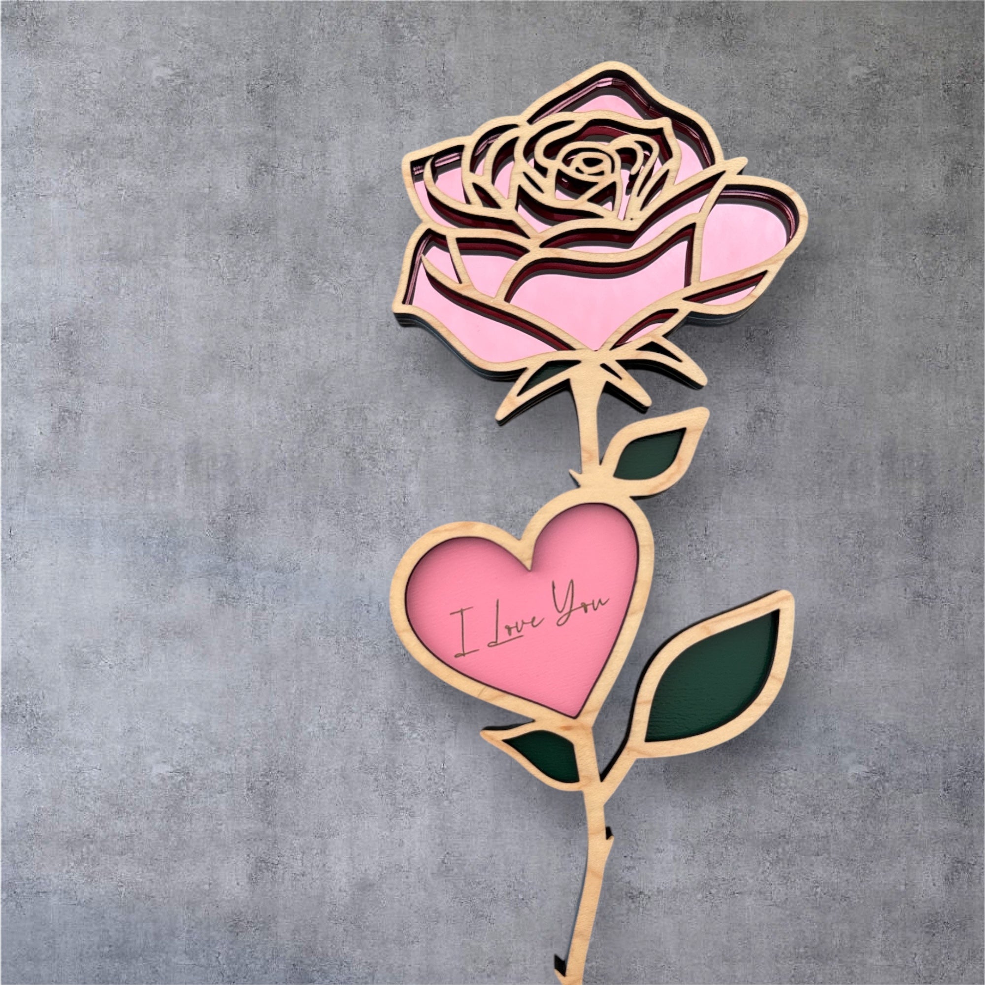 Everlasting Bloom Wood Rose | Personalized Wood Rose
