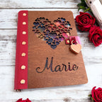 Handcrafted Wooden Diary or Notebook | Customizable and Refillable
