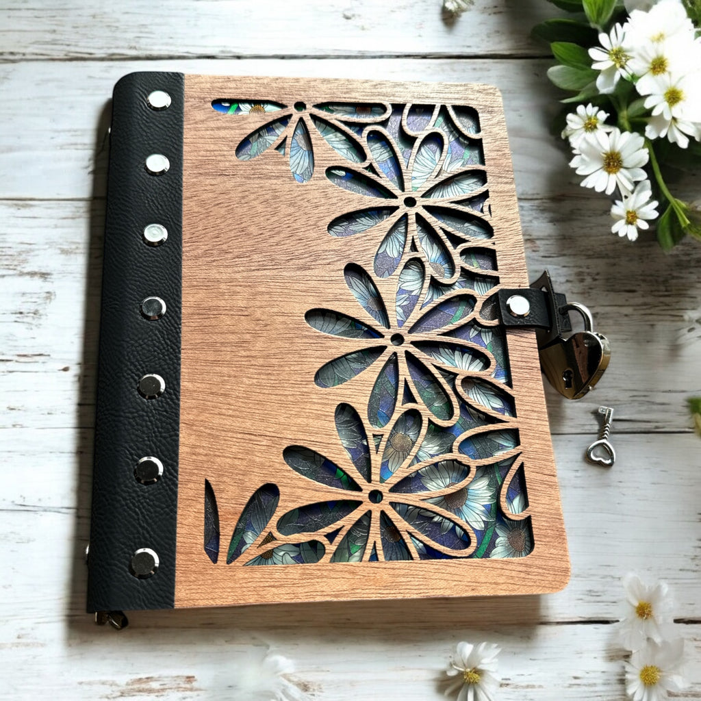 Handcrafted Wooden Diary or Notebook | Customizable and Refillable