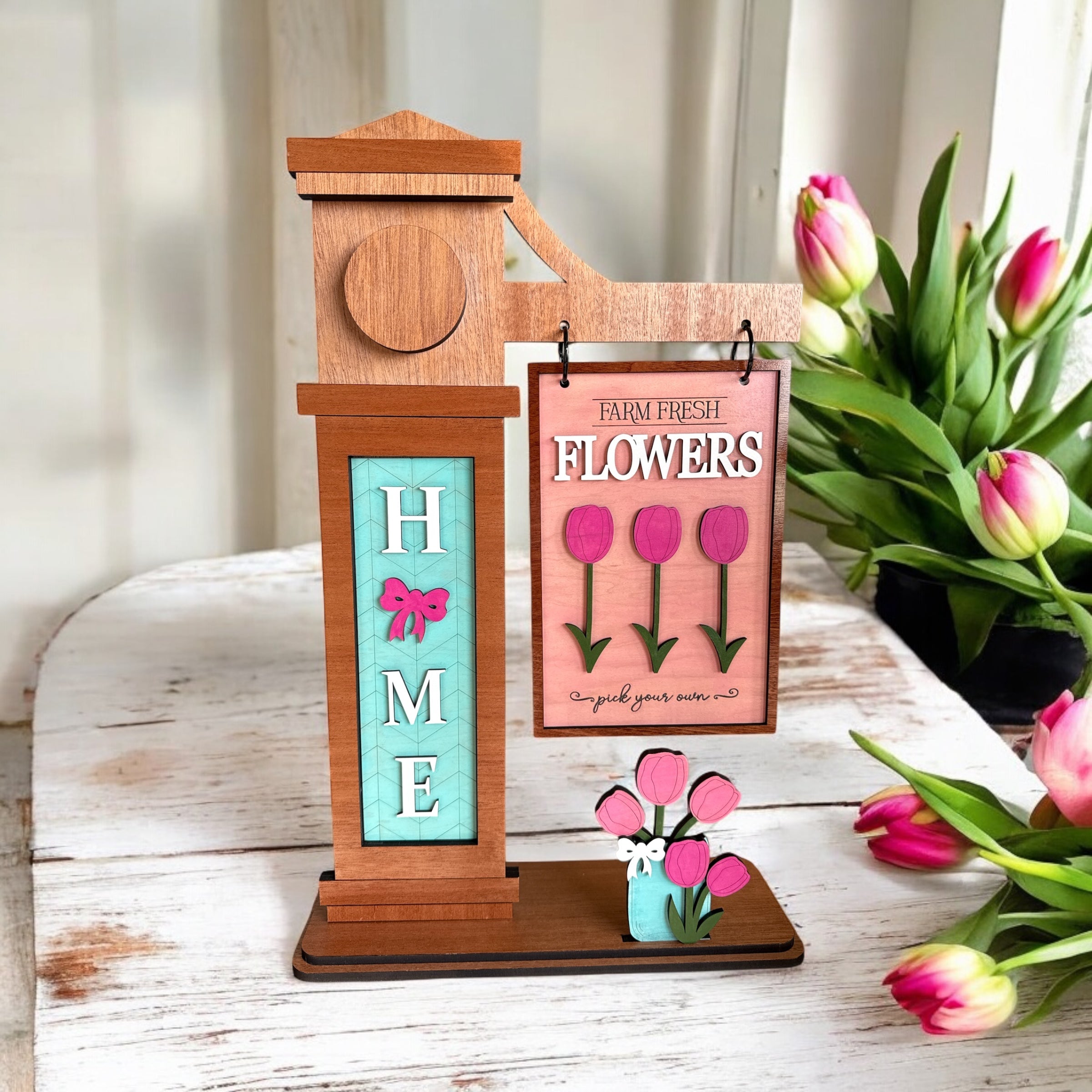 Seasonal Sign Décor Subscription - Holiday (Bi-Monthly) Interchangeable Decorations for Your Sign Post