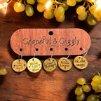 Grapeful & Giggly Mirror Acrylic Wine Charm Set