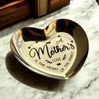 Engraved Stainless Steel Heart Trinket Dish