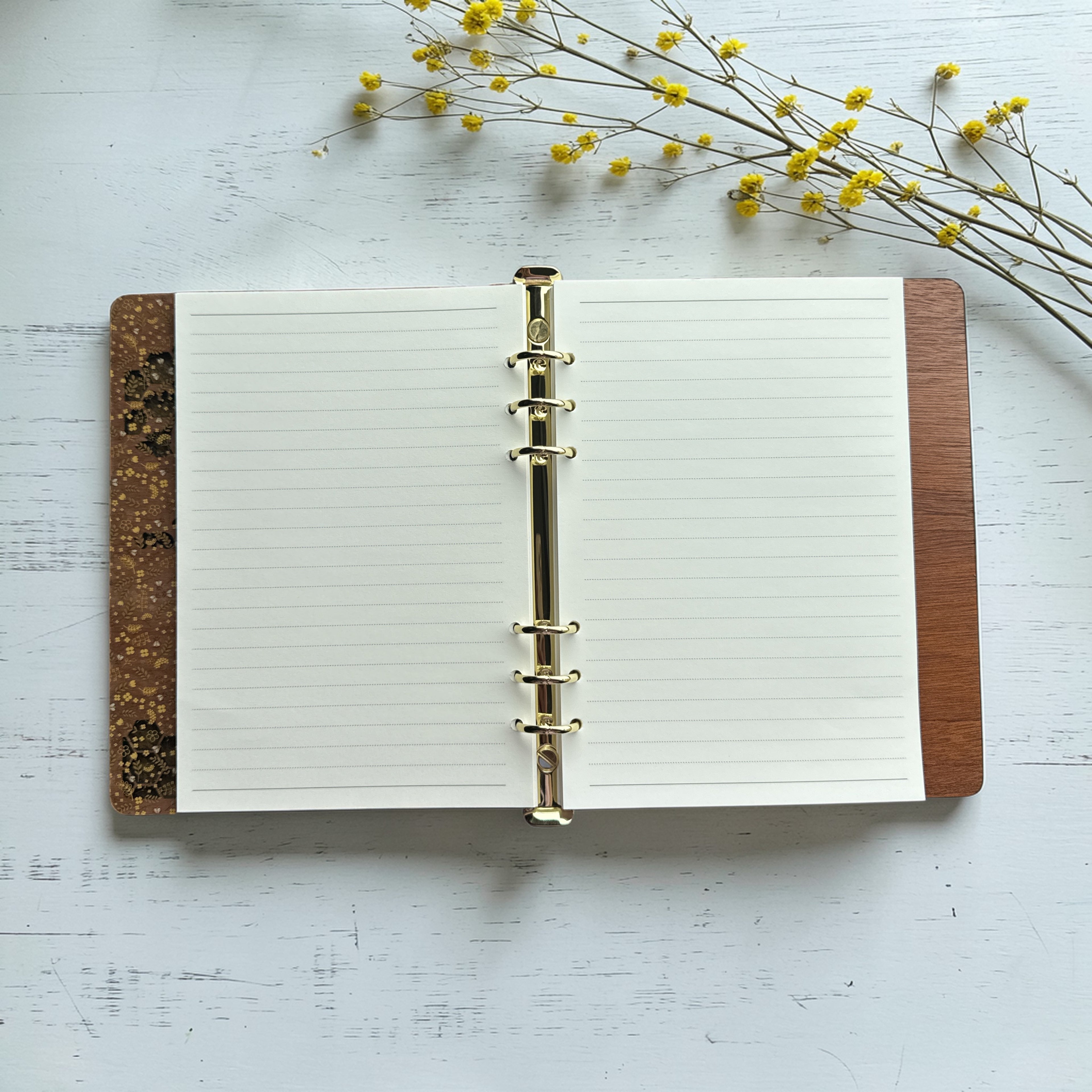 Personalized Wooden Recipe Binder | A5 Family Heirloom Recipe Book