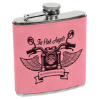 Custom Engraved Leatherette Flask