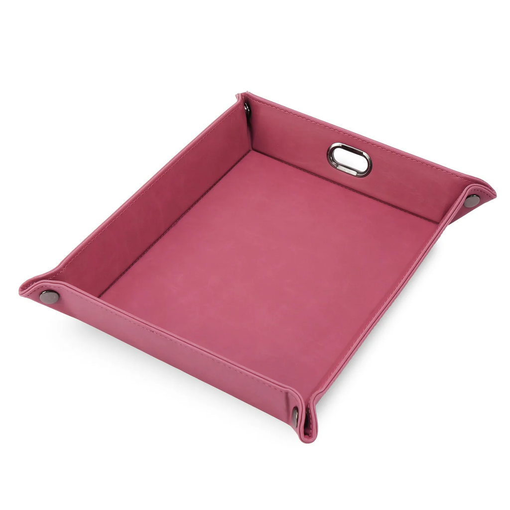 MakerFlo Laserette valet tray available in pink with custom engraving