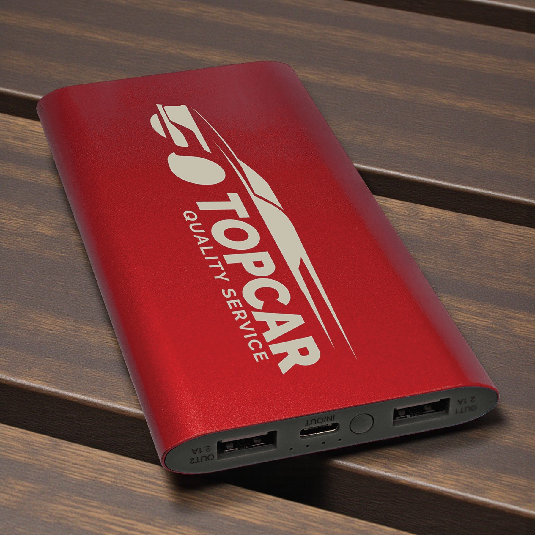 Custom Engraved 8000 mAh Power Bank with Wireless Charging