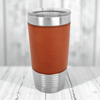 Custom Engraved 20oz Leatherette Tumbler - Polar Camel Brand