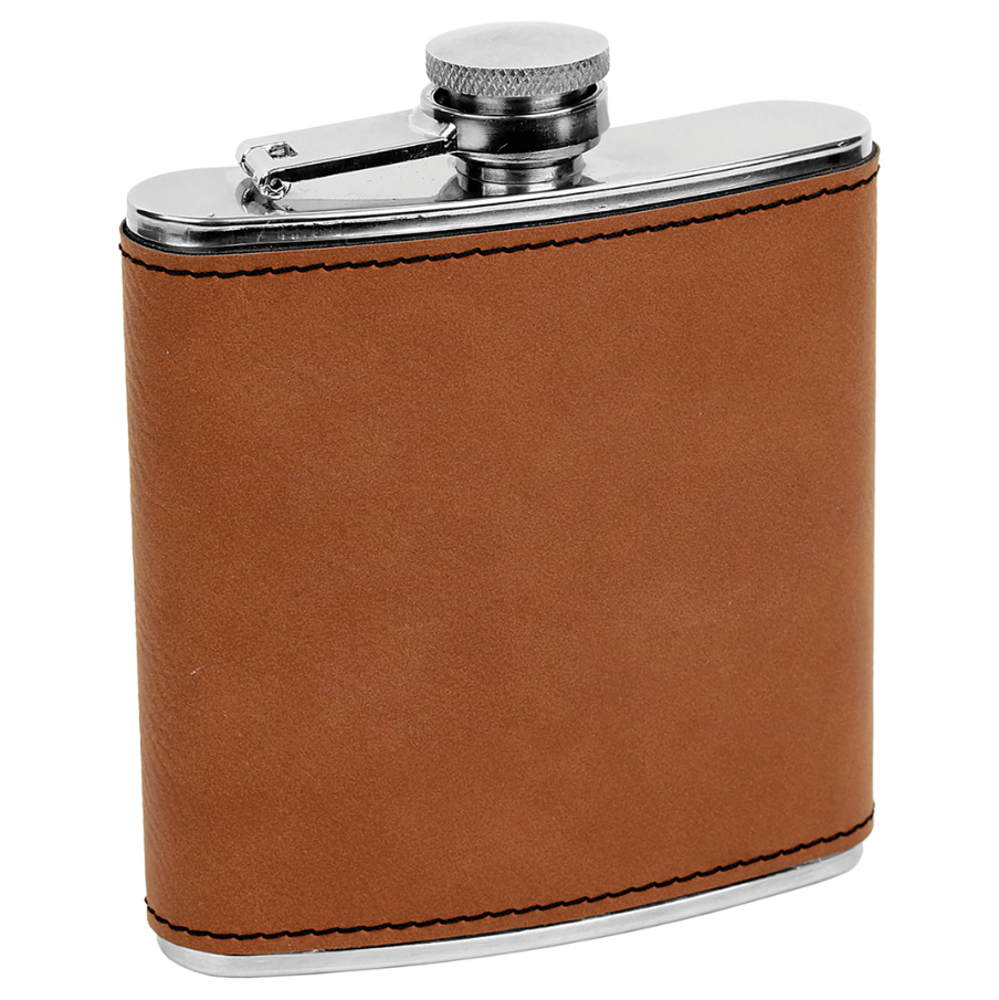 Custom Engraved Leatherette Flask