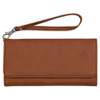 Personalized Wristlet Wallet | Custom Engraved Leatherette RFID Wallet