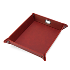 MakerFlo Laserette valet tray available in red with custom engraving
