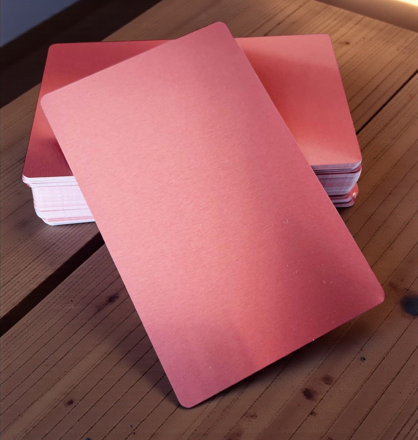 Engraved Metal Business Cards - Set of 50