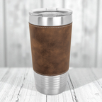 Custom Engraved 20oz Leatherette Tumbler - Polar Camel Brand