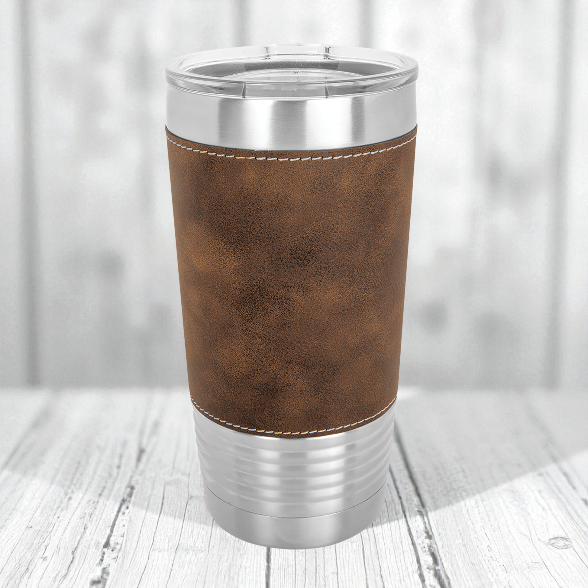 Custom Engraved 20oz Leatherette Tumbler - Polar Camel Brand