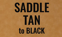 Saddle Tan to Black