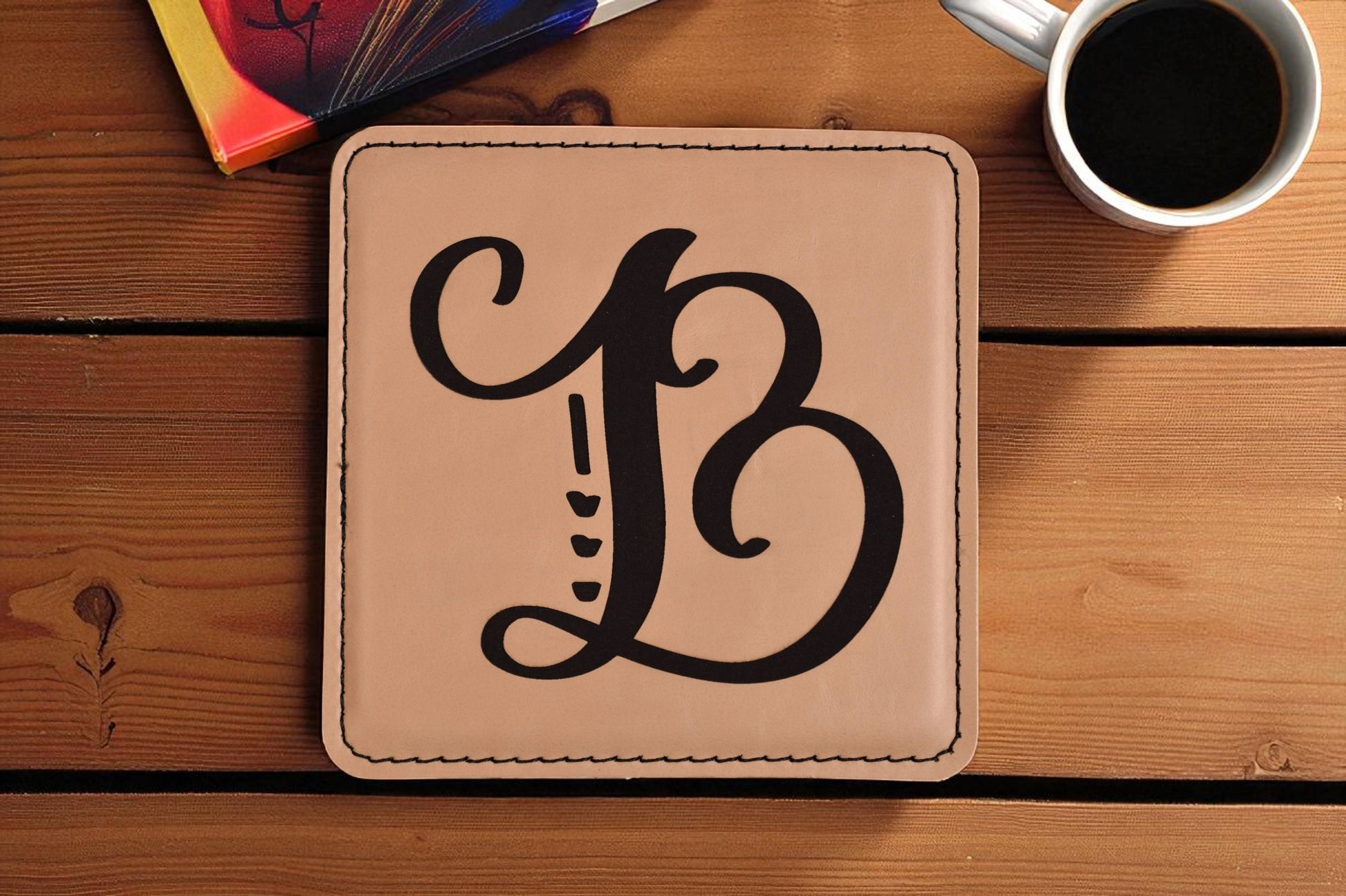 Custom Engraved Leatherette Coasters