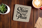 Engraved Leatherette Coasters – Sassy Sayings Collection