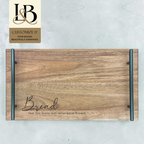 Wood Serving Tray | Personalized Acacia Tray