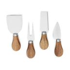 Personalized Marble and Acacia Charcuterie Board Set | Custom Engraved Entertaining Gift