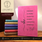 Personalized Journal | She Is Enough Engraved Leatherette Journal